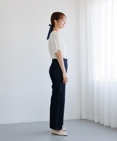 flower（フラワー）の「デニムリボンピン（ヘアピン・レディース・ネイビー/ライトブルー・FREE）」の17枚目の写真