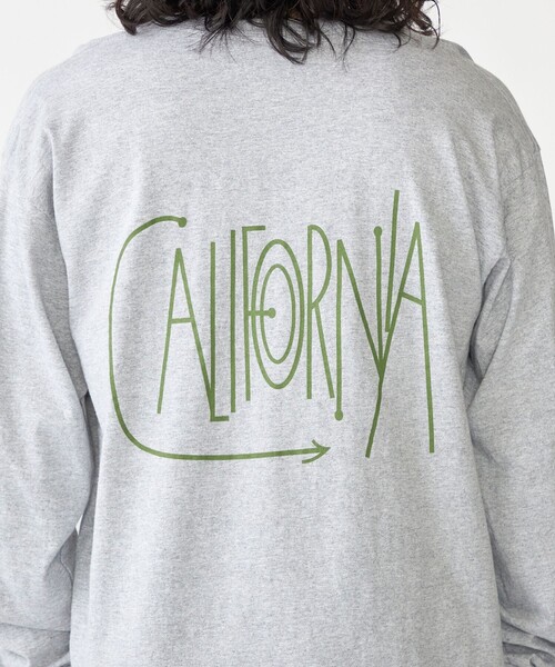 THE DAY ON THE BEACH（ザデイオンザビーチ）の「【SHIPS別注】THE DAY ON THE BEACH: プリント ポケット Tシャツ（ロンT）（Tシャツ/カットソー・メンズ・グレー/ホワイト・MEDIUM/LARGE/X-LARGE）」の14枚目の写真