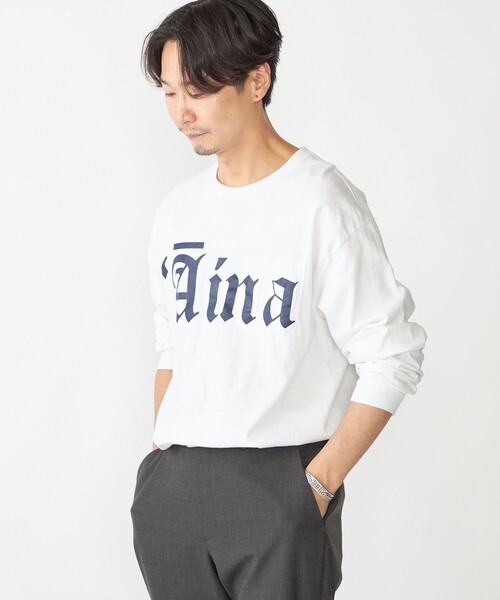 THE DAY ON THE BEACH（ザデイオンザビーチ）の「【SHIPS別注】THE DAY ON THE BEACH: プリント ポケット Tシャツ（ロンT）（Tシャツ/カットソー・メンズ・グレー/ホワイト・MEDIUM/LARGE/X-LARGE）」の15枚目の写真