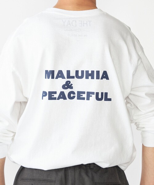 THE DAY ON THE BEACH（ザデイオンザビーチ）の「【SHIPS別注】THE DAY ON THE BEACH: プリント ポケット Tシャツ（ロンT）（Tシャツ/カットソー・メンズ・グレー/ホワイト・MEDIUM/LARGE/X-LARGE）」の17枚目の写真