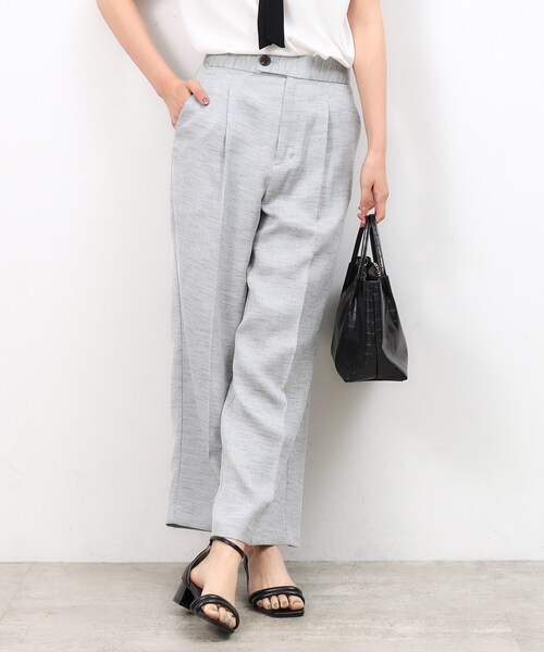 OPAQUE.CLIP（オペークドットクリップ）の「◆メランジワイドストレートパンツ【洗濯機洗い可】（その他パンツ・レディース・ブラック/ブルー系その他・42/40/38）」の11枚目の写真