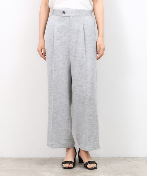 OPAQUE.CLIP（オペークドットクリップ）の「◆メランジワイドストレートパンツ【洗濯機洗い可】（その他パンツ・レディース・ブラック/ブルー系その他・42/40/38）」の7枚目の写真