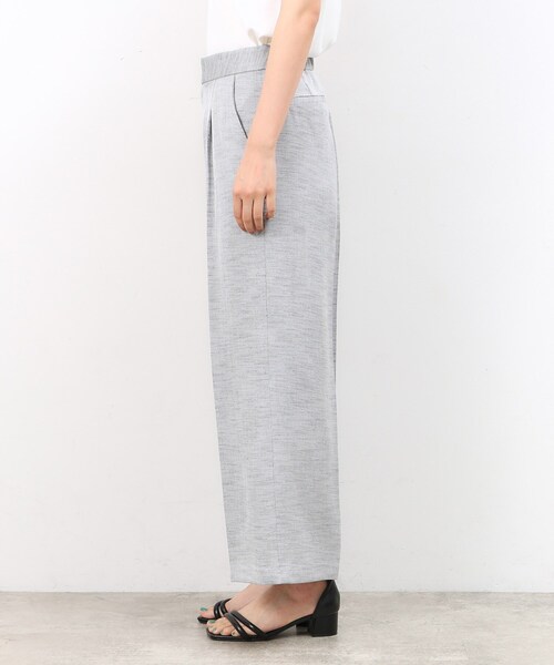 OPAQUE.CLIP（オペークドットクリップ）の「◆メランジワイドストレートパンツ【洗濯機洗い可】（その他パンツ・レディース・ブラック/ブルー系その他・42/40/38）」の6枚目の写真