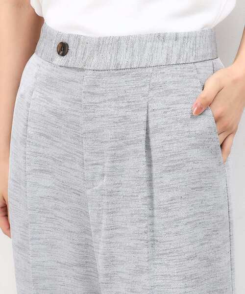 OPAQUE.CLIP（オペークドットクリップ）の「◆メランジワイドストレートパンツ【洗濯機洗い可】（その他パンツ・レディース・ブラック/ブルー系その他・42/40/38）」の4枚目の写真