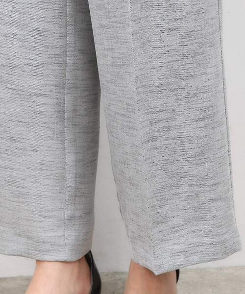 OPAQUE.CLIP（オペークドットクリップ）の「◆メランジワイドストレートパンツ【洗濯機洗い可】（その他パンツ・レディース・ブラック/ブルー系その他・42/40/38）」の3枚目の写真