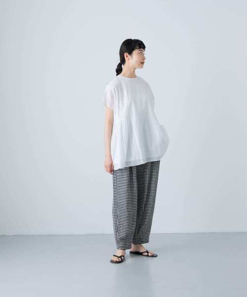 かぐれクロップドチェックパンツ かぐれ（カグレ）の「クロップドチェックパンツ（その他パンツ）」 - WEAR