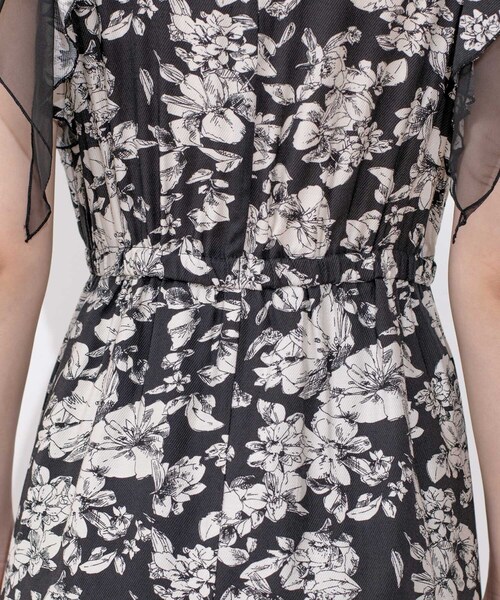 Jayro（ジャイロ）の「ラインフラワー袖フリルワンピース（ワンピース・レディース・ブラック系その他/ホワイト系その他・M）」の12枚目の写真