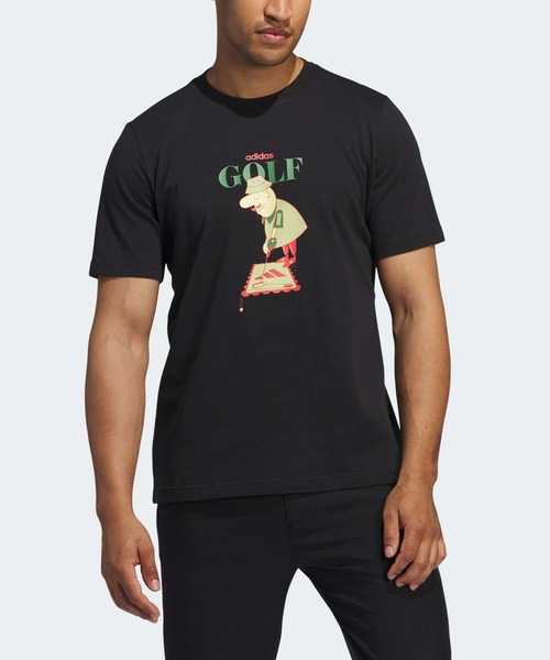 韓国人気 [adidas] ゴルフ カルチャー グラフィック Tシャツ セール】CHIP パター Tシャツ【adidas Golf/アディダスゴルフ