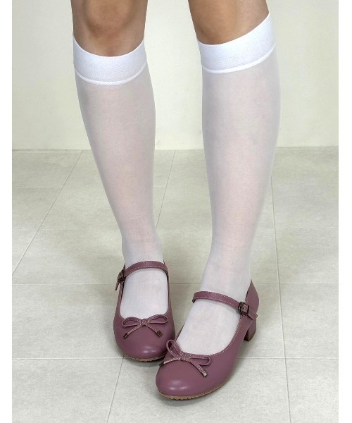 F i.n.t(フィント)の「ストラップ付リボンバレエシューズ/fint フィント(バレエシューズ・レディース・ダークグリーン/モーブ系/ブラック/マスタード/ブラウン・S/M/L)」の4枚目の写真