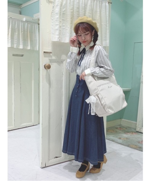 F i.n.t(フィント)の「ストラップ付リボンバレエシューズ/fint フィント(バレエシューズ・レディース・ダークグリーン/モーブ系/ブラック/マスタード/ブラウン・S/M/L)」の12枚目の写真