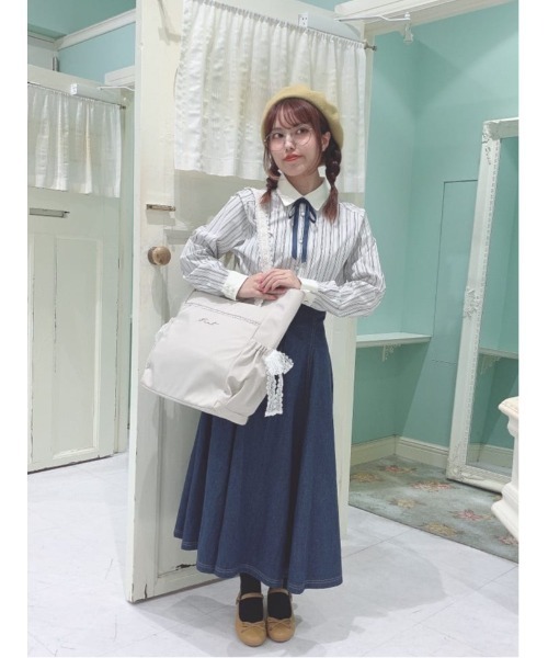 F i.n.t(フィント)の「ストラップ付リボンバレエシューズ/fint フィント(バレエシューズ・レディース・ダークグリーン/モーブ系/ブラック/マスタード/ブラウン・S/M/L)」の11枚目の写真