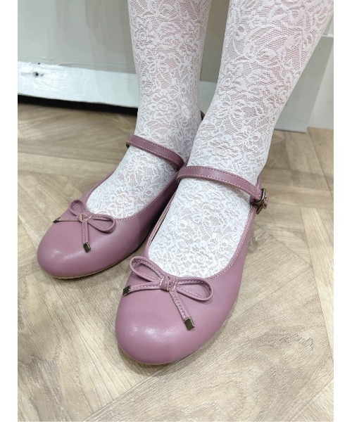 F i.n.t(フィント)の「ストラップ付リボンバレエシューズ/fint フィント(バレエシューズ・レディース・ダークグリーン/モーブ系/ブラック/マスタード/ブラウン・S/M/L)」の18枚目の写真