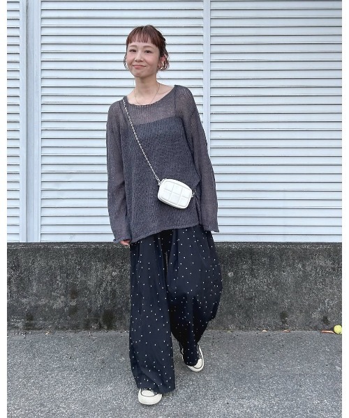 meilmada(メイルマダ)の「ソフトシアールーズニット(ニット/セーター・レディース・ベージュ/イエロー/チャコールグレー/モカ/ライトグリーン・FREE)」の9枚目の写真