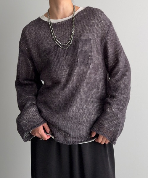 meilmada(メイルマダ)の「ソフトシアールーズニット(ニット/セーター・レディース・ベージュ/イエロー/チャコールグレー/モカ/ライトグリーン・FREE)」の17枚目の写真