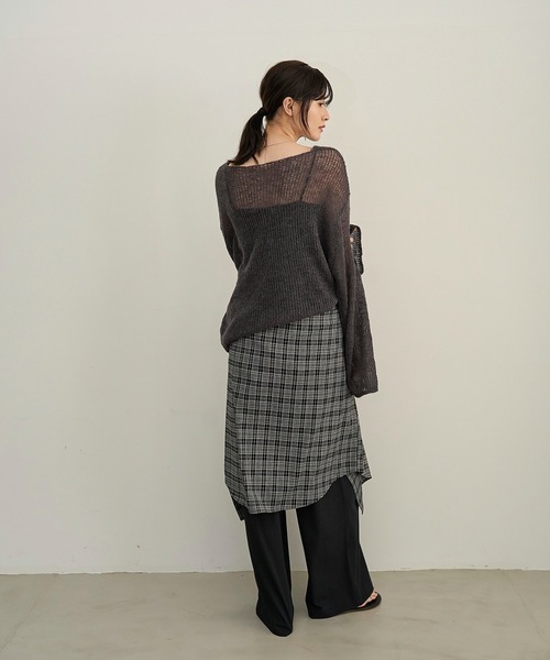meilmada(メイルマダ)の「《新色追加》ソフトシアールーズニット(ニット/セーター・レディース・ベージュ/イエロー/チャコールグレー/モカ/ライトグリーン/ブラウン/レッド・FREE)」の15枚目の写真