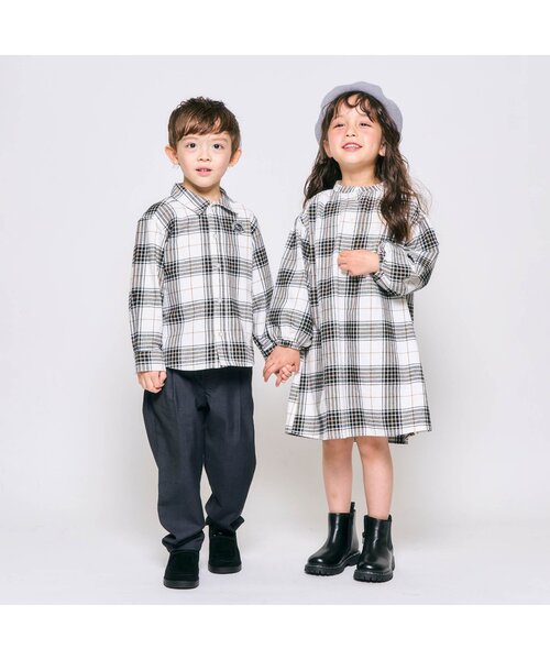 apres les cours(アプレレクール)の「【リンク】スタンダードシャツ(シャツ/ブラウス・キッズ・チェック/ストライプ・80/90/100/110/120/130)」の18枚目の写真