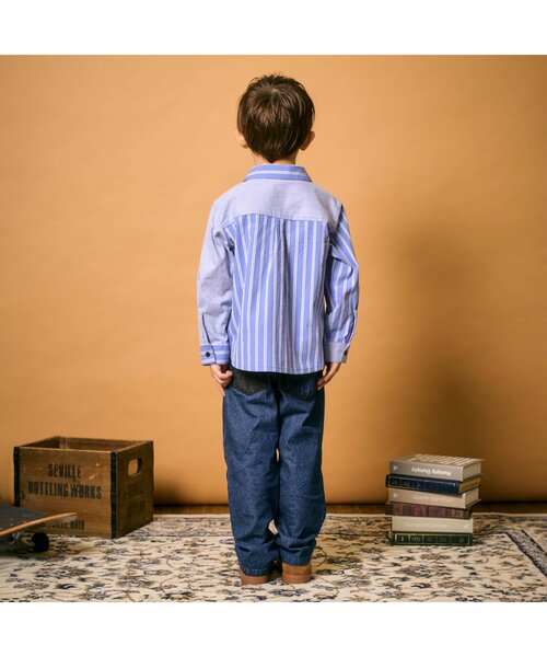 apres les cours(アプレレクール)の「【リンク】スタンダードシャツ(シャツ/ブラウス・キッズ・チェック/ストライプ・80/90/100/110/120/130)」の22枚目の写真
