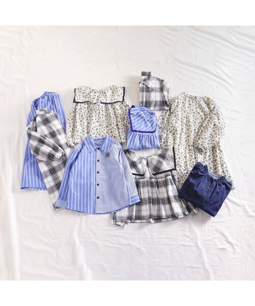 apres les cours(アプレレクール)の「【リンク】スタンダードシャツ(シャツ/ブラウス・キッズ・チェック/ストライプ・80/90/100/110/120/130)」の3枚目の写真