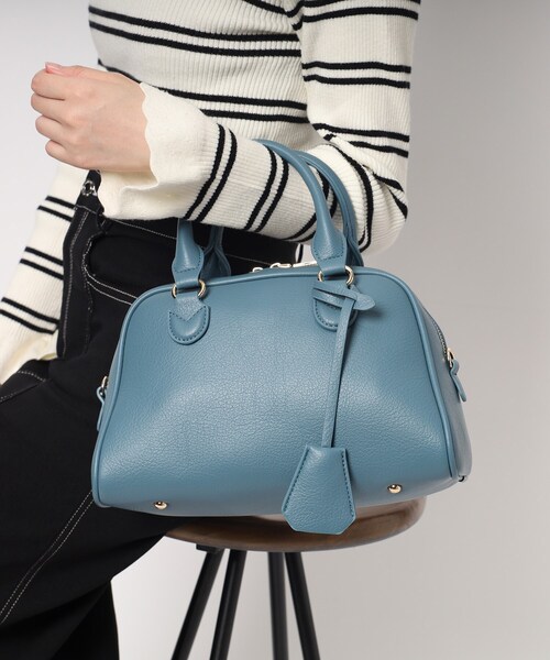 ESPERANZA(エスペランサ)の「シボフェイクレザー2WAYボストンバッグ(ボストンバッグ・レディース・こしょう色系/ブルー/ブラック・FREE)」の15枚目の写真