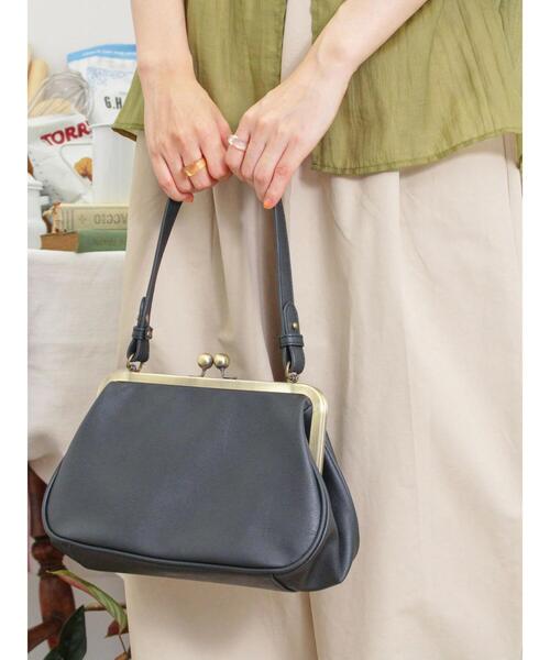 Samansa Mos2(サマンサ モスモス)の「【2WAY】ガマグチショルダーハンドバッグ(ハンドバッグ・レディース・ブラウン/ブラック・F)」の9枚目の写真