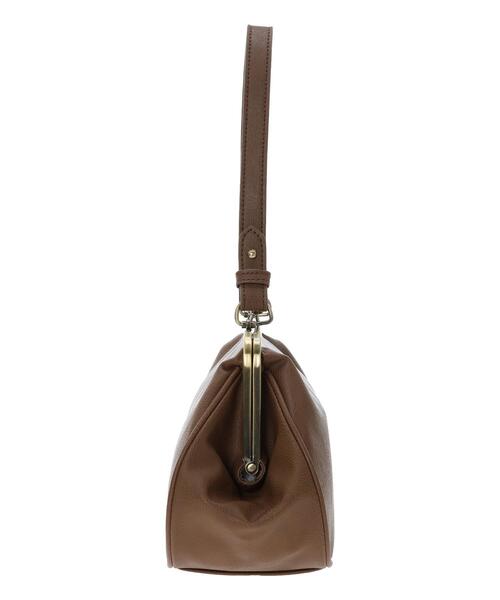 Samansa Mos2(サマンサ モスモス)の「【2WAY】ガマグチショルダーハンドバッグ(ハンドバッグ・レディース・ブラウン/ブラック・F)」の17枚目の写真
