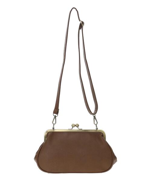 Samansa Mos2(サマンサ モスモス)の「【2WAY】ガマグチショルダーハンドバッグ(ハンドバッグ・レディース・ブラウン/ブラック・F)」の20枚目の写真