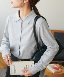 【WEB限定】モチモチ衿付きカーディガン