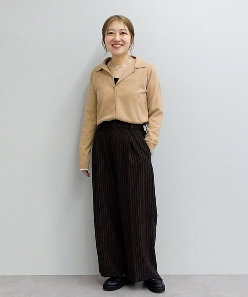 新色追加!!】モチモチ衿付きカーディガン《WEB限定カラーあり