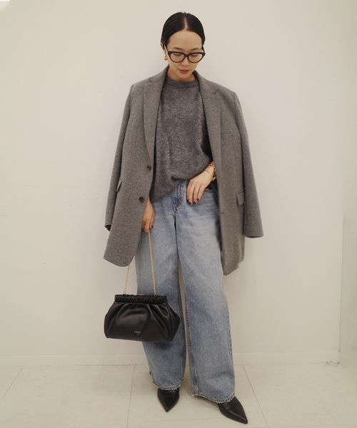 plage（プラージュ）の「Big Tailored ジャケット（その他アウター・レディース・チャコールグレー/ブラック系その他/ベージュ・38/36）」の6枚目の写真