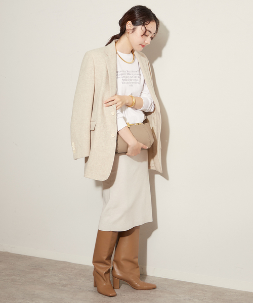 plage（プラージュ）の「Big Tailored ジャケット（その他アウター・レディース・チャコールグレー/ブラック系その他/ベージュ・38/36）」の14枚目の写真