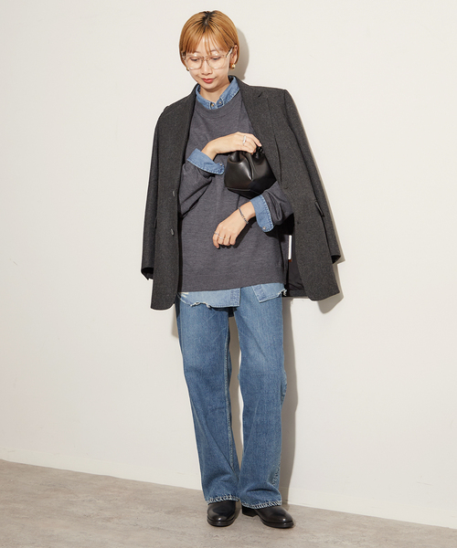 plage（プラージュ）の「Big Tailored ジャケット（その他アウター・レディース・チャコールグレー/ブラック系その他/ベージュ・38/36）」の17枚目の写真