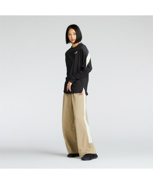 PUMA(プーマ)の「PUMA プーマ ウィメンズ CORE HERITAGE ウーブン トラックパンツ(その他パンツ・レディース・ブラック/グリーン・LARGE/MEDIUM/SMALL/X-LARGE)」の4枚目の写真