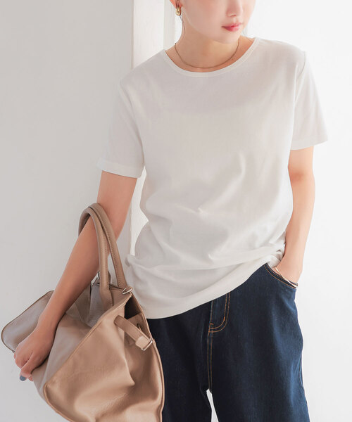 セール】[ 選べる半袖/長袖×M～XLサイズ ] スムースコットンTシャツ（T 