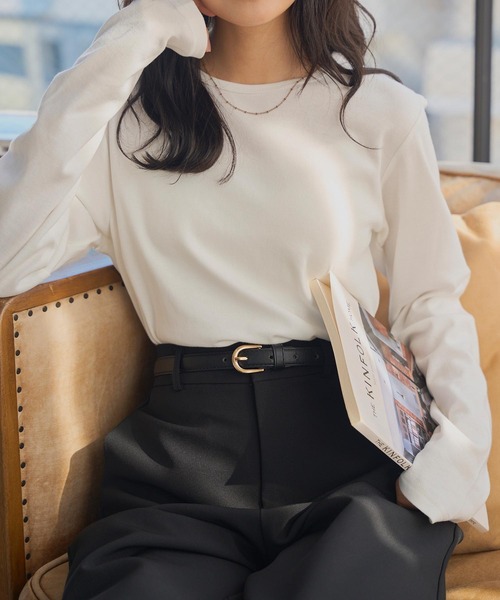 セール】[ 選べる半袖/長袖×M～XLサイズ ] スムースコットンTシャツ（T