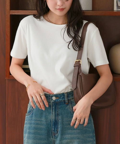 セール】[ 選べる半袖/長袖×M～XLサイズ ] スムースコットンTシャツ（T