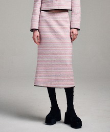 VOLUME MIDI SKIRT CRAPE DOT（スカート）｜Mardi Mercredi（マルディ