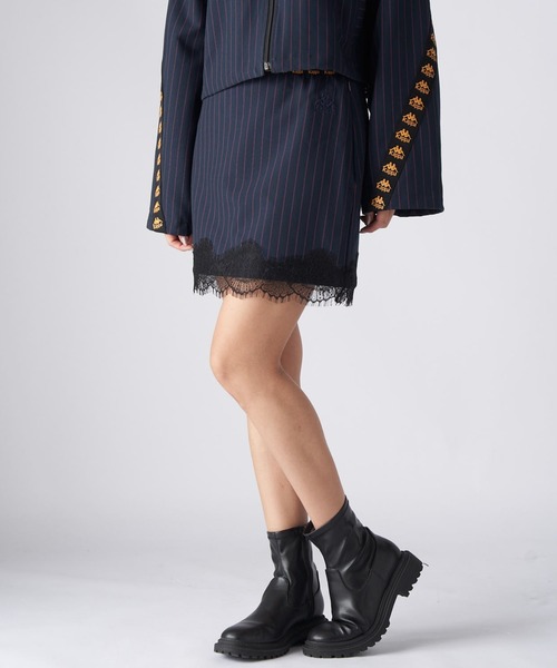 Kappa（カッパ）の「ピンストライプミニスカート（スカート・レディース・ネイビー/グレー・LARGE/MEDIUM/SMALL）」の17枚目の写真
