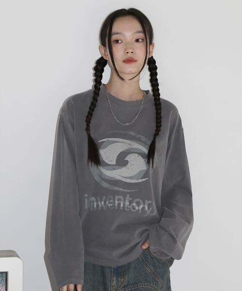 MSG（エムエスジー）の「ルーズシルエットマルチプリントグラフィックピグメントロングTシャツ　ハート バタフライ Y2K（Tシャツ/カットソー・メンズ・ブラック系その他4/ブラック系3/ブラック系/ホワイト系3/ブラック系その他/ブラック系2/ブラック系その他2・S/M/L/XL）」の4枚目の写真