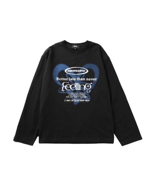 MSGM フリツティテルショツ 3741MDB04247601 99 MSGM】 【【NEW】MSGM ブラッシュロゴ ロングスリーブTシャツ