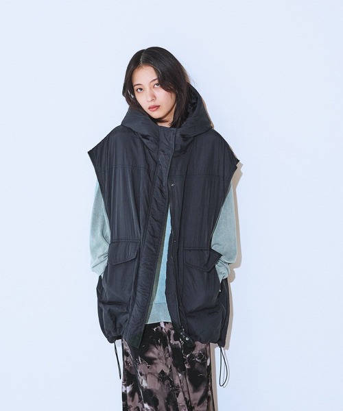 お値下！JEANASIS ソデ2WAYモンスターパーカーコート ブラック JEANASIS｜ソデ2WAYモンスターパーカーコート | Rakuten Fashion