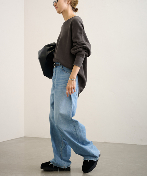 FRAMeWORK(フレームワーク)の「Healthknit/ヘルスニット 別注Thermal king Honeycomb(Tシャツ/カットソー・レディース・ホワイト系その他/スミクロ・FREE)」の10枚目の写真