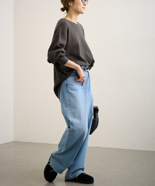 FRAMeWORK(フレームワーク)の「Healthknit/ヘルスニット 別注Thermal king Honeycomb(Tシャツ/カットソー・レディース・ホワイト系その他/スミクロ・FREE)」の11枚目の写真