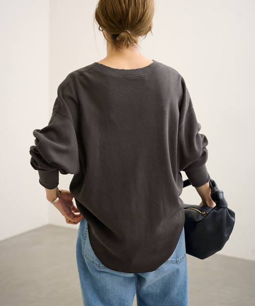 FRAMeWORK(フレームワーク)の「Healthknit/ヘルスニット 別注Thermal king Honeycomb(Tシャツ/カットソー・レディース・ホワイト系その他/スミクロ・FREE)」の18枚目の写真