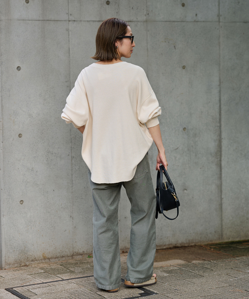 FRAMeWORK(フレームワーク)の「Healthknit/ヘルスニット 別注Thermal king Honeycomb(Tシャツ/カットソー・レディース・ホワイト系その他/スミクロ・FREE)」の22枚目の写真