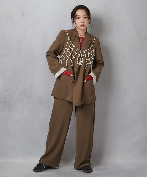 Lull(ルル)の「【Lull / ルル】コンビネーションリブニットトップス(ニット/セーター・レディース・杢グレー/アイボリー/ワイン/チャコール・ONESIZE)」の22枚目の写真