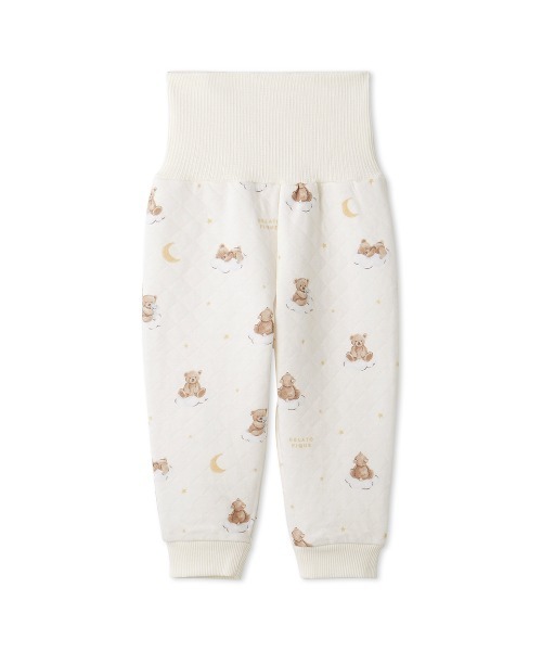 gelato pique（ジェラートピケ）の「【販路限定商品】【BABY】 dreamy bear柄腹巻パンツ（その他ベビーウェア・キッズ・クリーム/ネイビー・70/80）」の2枚目の写真