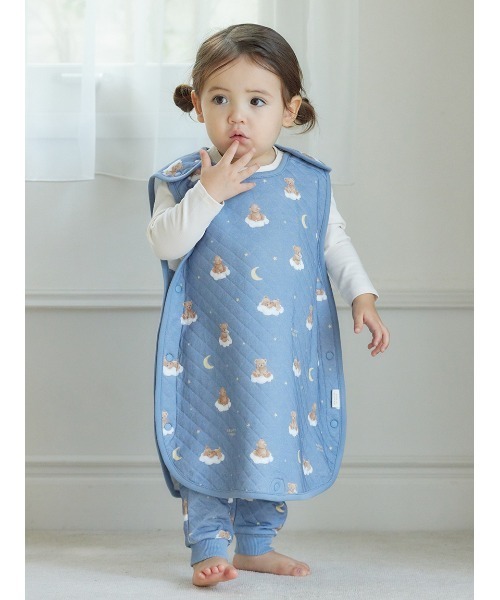 gelato pique（ジェラートピケ）の「【販路限定商品】【BABY】 dreamy bear柄腹巻パンツ（その他ベビーウェア・キッズ・クリーム/ネイビー・70/80）」の8枚目の写真