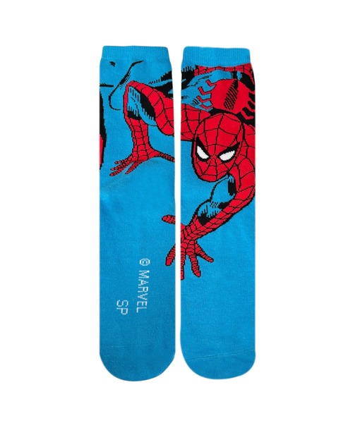 MARVEL(マーベル)の「【 MARVEL 】 ミドルハイソックス 24F10(ソックス/靴下・レディース・ブルー/ブラック/パープル・23-25cm)」の1枚目の写真