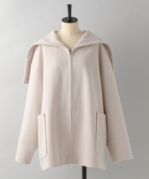e/rm(イーアールエム)の「【e/rm】フーディーコート(その他アウター・レディース・ライトベージュ/チャコールグレー/ブラウン・FREE)」の3枚目の写真