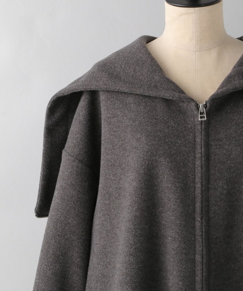 e/rm(イーアールエム)の「【e/rm】フーディーコート(その他アウター・レディース・ライトベージュ/チャコールグレー/ブラウン・FREE)」の7枚目の写真